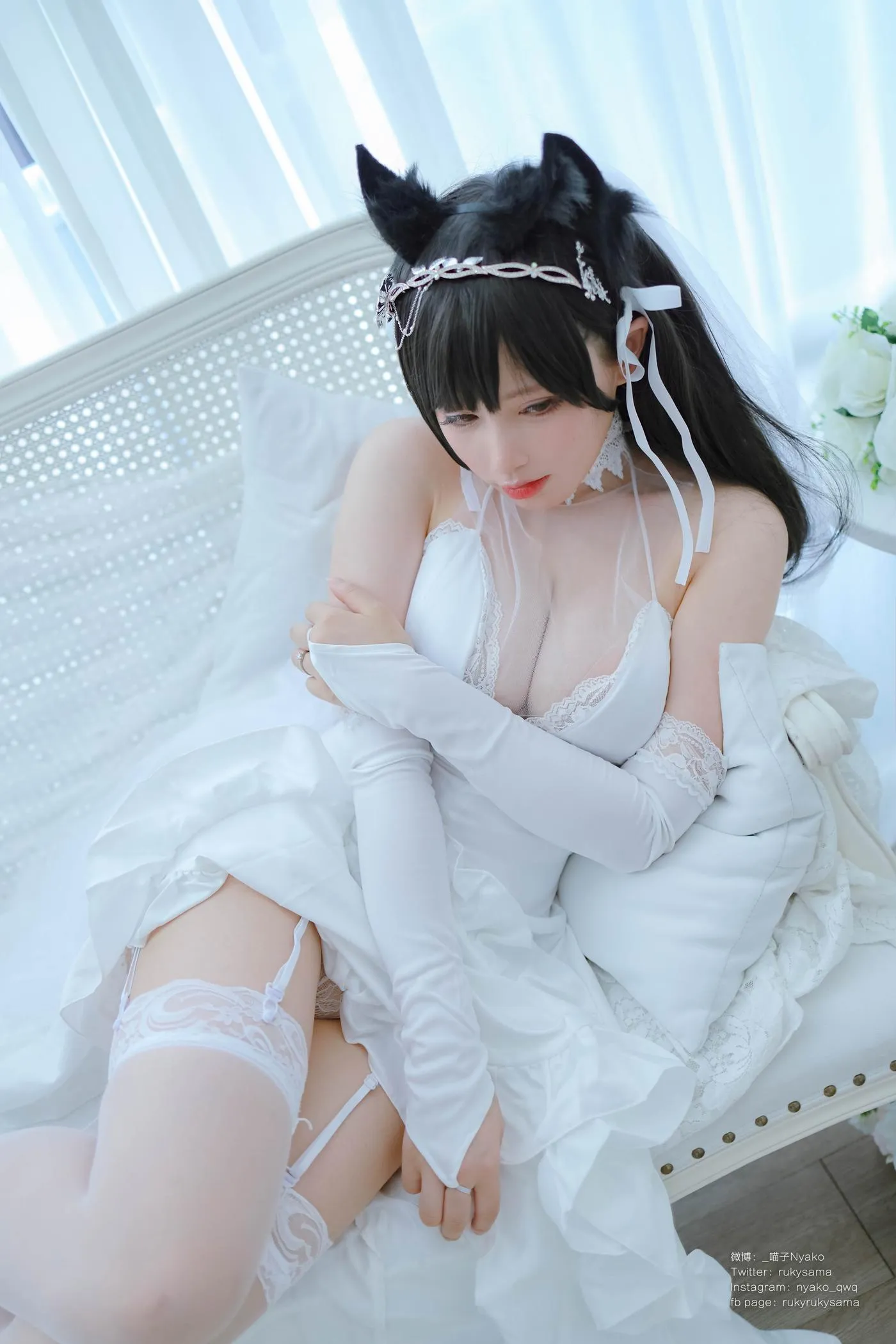 Nyako喵子 – NO.38 爱宕婚纱 [62P]插图3